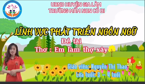 Thơ: Em làm thợ xây